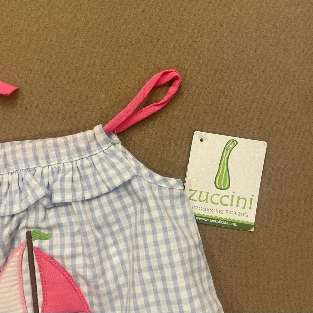 Zuccini Kids Girls Sailboat Rose Bubble Size 3 Months New With Tags